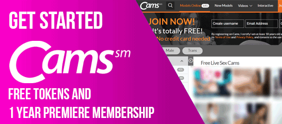 Cams.Com Free Tokens